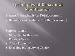 Behavior modification strategies.