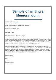Memorandum with an appendix