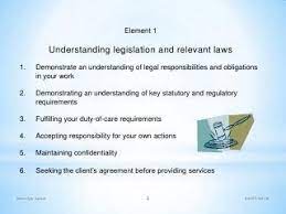 Working Within a Legal Framework.