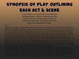 Scene Play Synopsis.