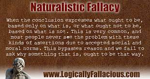 Concept of the naturalistic fallacy