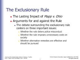 Debating the Exclusionary Rule.