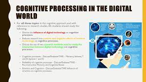 Digital technologies and cognitive process.