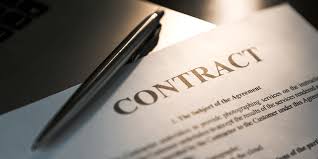 Drafting a simple contract.