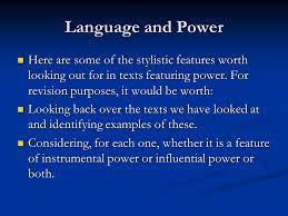 Language and power