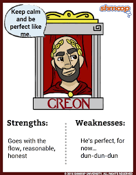 Leadership traits in Creon.