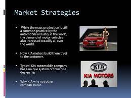 Strategic plan for Kia Motors