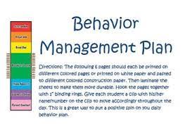 Behavior Management Plan.