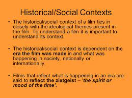 Historical context of a film