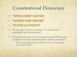 The Constitution and democracy