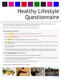 The Holistic Lifestyle Questionnaire
