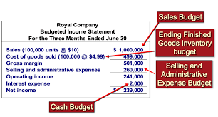 Budgeted Income statement