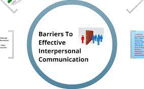 Interpersonal communication and barriers.