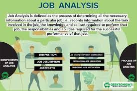Job analysis and its main elements.