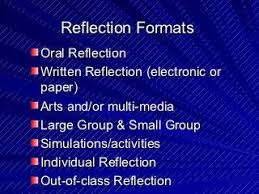 Oral reflection paper