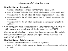 Reinforcement and Choice Behavior.