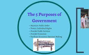 Purposes of government