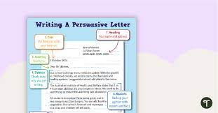 Writing a persuasive Letter.