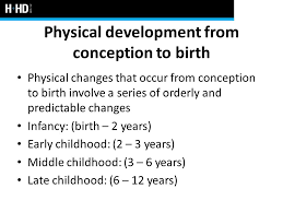 Conception through Early Childhood.