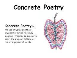 Concrete poetry assignment