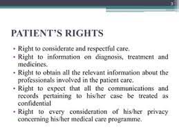 Patient rights during nursing