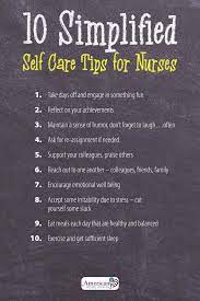 Self care for nurses in the health care