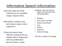 Informative Speech Presentation