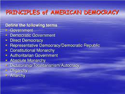 Principles of American democracy