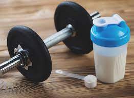 Protein supplements for weightlifting.